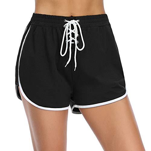 iClosam Pantalones Deportivo Corto Mujer,Pantalón Moda para Deportes Yoga Casual Gimnasio Ejercicio Playa Aire Libre Ocasionales