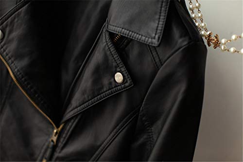 IFITBELT Mujer Chaquetas Riverdale Southside Jacket De PU Cuero Niña Serpientes Logo Impreso Moto Abrigos (1,EU XS(Asia S))