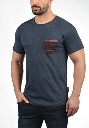 INDICODE Paxton - Camiseta para Hombre, tamaño:XXL;color:Navy (400)