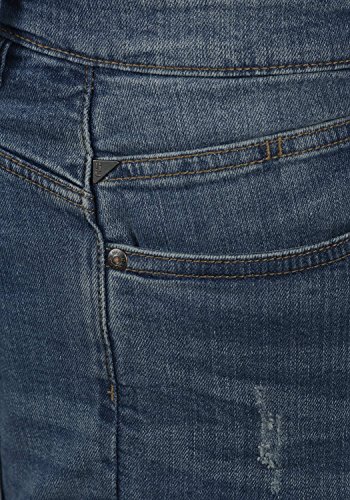 Indicode Quentin - patalón Baquero Corto para Hombre, tamaño:XL, Color:Medium Indigo (869)