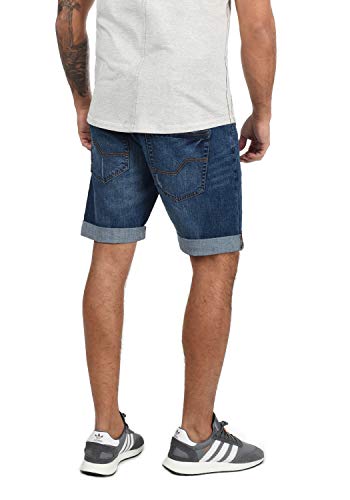 Indicode Quentin - patalón Baquero Corto para Hombre, tamaño:XL, Color:Medium Indigo (869)