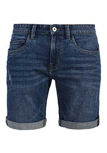 Indicode Quentin - patalón Baquero Corto para Hombre, tamaño:XL, Color:Medium Indigo (869)