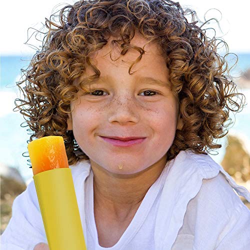 iNeibo Juego de moldes para Helados, Polos de Hielo, de Silicona, sin BPA (10 colores) (6 Multicolor) (Juego de 10)