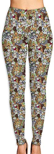 Irener Leggings de Entrenamiento Deportivo con pantalón de Yoga Impossible Love Fire and Water High Waist Tummy Control Womens Yoga Workout Pantsn