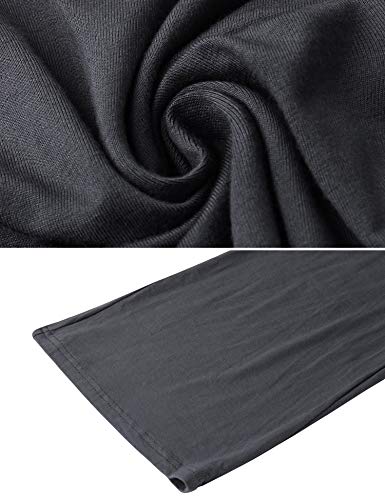 Irevial Pantalones de Yoga para Mujer Modal,100% Algodon,Alta Cintura Elásticos pantalón de Campana con cordón, Casuales Chandal Deportivo para Pilates Jogger Fitness