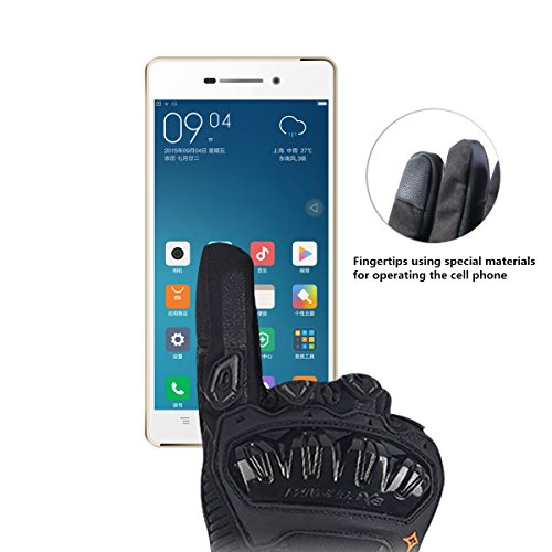 IRON JIA'S Guantes de motos Invierno cálido impermeable guantes de protección a prueba de viento Guantes Luvas modelos de actualización (puede pantalla táctil)