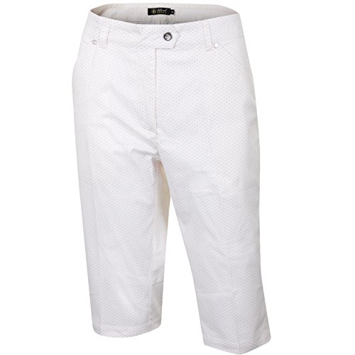Island Green Golf IGLSHO1688 - Bermudas Deportivas para Mujer, Mujer, Pantalones Cortos, IGLSHO1868, Blanco/Rosa, 42