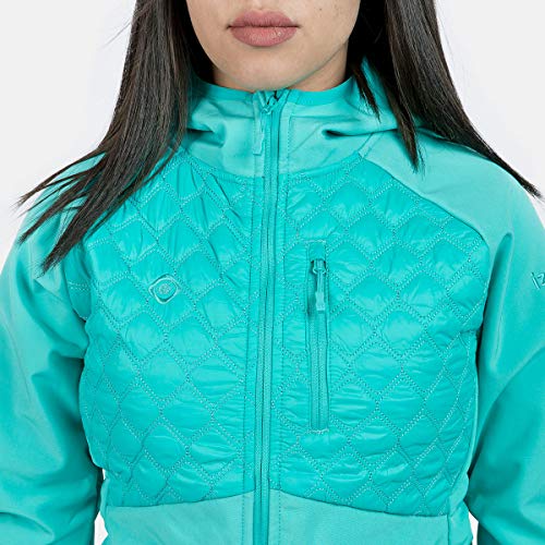 Izas Baray Chaqueta Softshell, Mujer, Verde Mar, XL