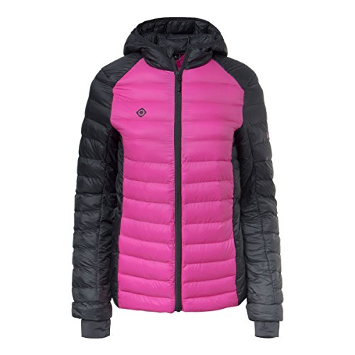 Izas Estiba Chaqueta De Fibra, Mujer, Rosa Fluor/Negro, L