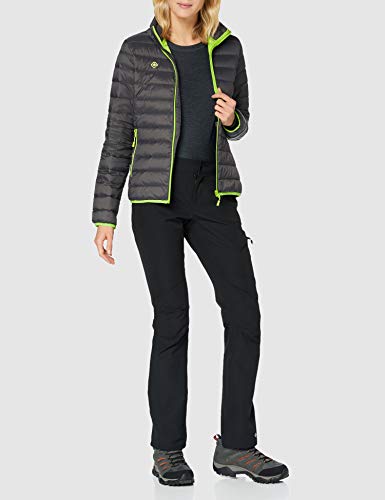 Izas Grecia Chaquetas De Pluma, Mujer, Gris Oscuro/Lima, S