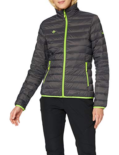 Izas Grecia Chaquetas De Pluma, Mujer, Gris Oscuro/Lima, S