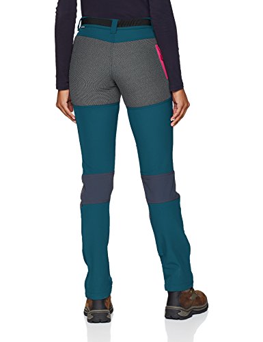 Izas Rhune Pantalones, Mujer, Agua Marina / Gris / Rosa, S