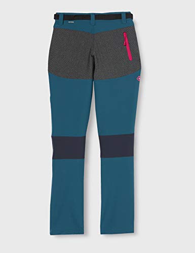 Izas Rhune Pantalones, Mujer, Agua Marina / Gris / Rosa, S