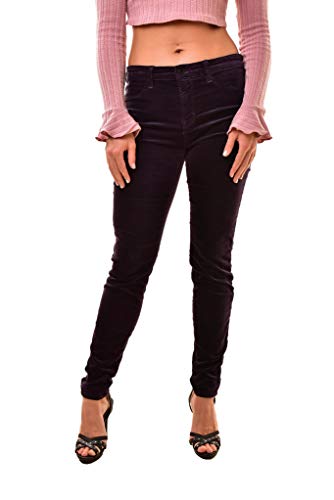 J Brand Jeans de terciopelo para mujer 815T635 Super Skinny Purple