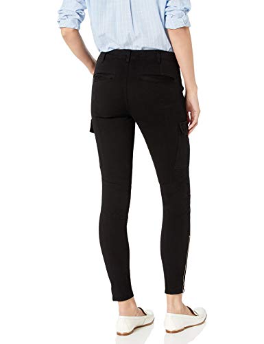 J Brand Jeans Women's Houlihan Mid Rise Cargo Jeans, Black, 24