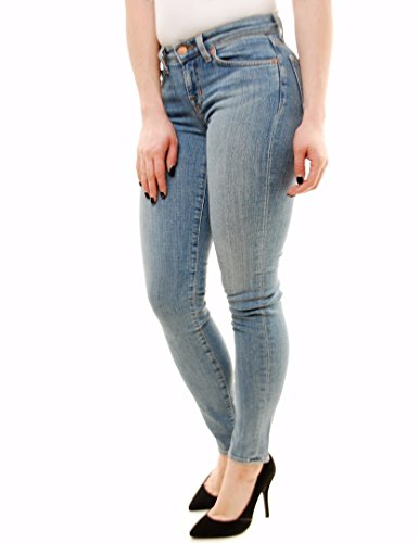 J Brand Mujer Flaco Pierna Coastal Jeans Estilo 8110212 Light Azul Talla 24