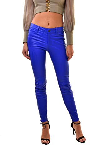 J Brand Vaqueros de cuero para mujer L8001 Stretch Skinny Blue