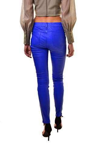 J Brand Vaqueros de cuero para mujer L8001 Stretch Skinny Blue