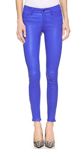 J Brand Vaqueros de cuero para mujer L8001 Stretch Skinny Blue