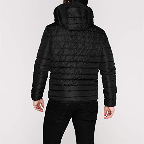 Jack and Jones Hombre Jorbendt Chaqueta Acolchada Invierno Negro 2XL