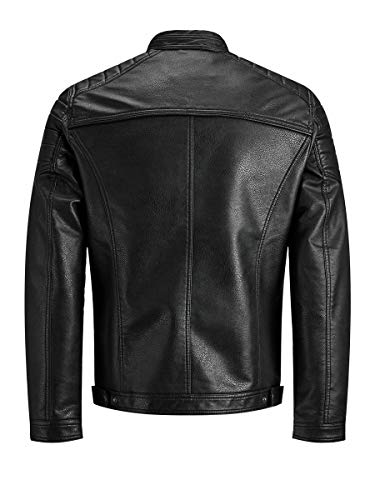 Jack & Jones Jcorocky Jacket Noos Chaqueta, Negro (Black Pattern: PU), X-Large para Hombre