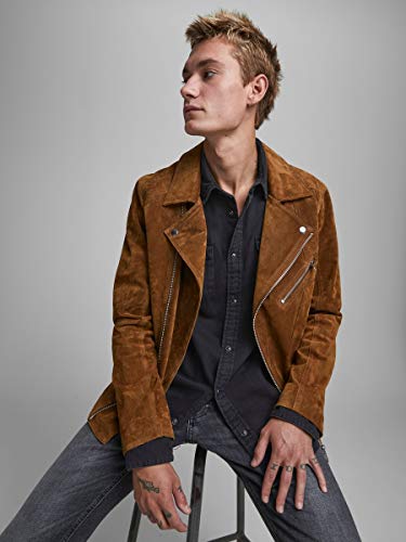 Jack & Jones Jjesheridan Shirt L/s Camisa Vaquera, Negro (Black Denim Fit:Slim), Small para Hombre