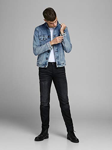 Jack & Jones Jjialvin Jjjacket Sa 002 Noos Chaqueta de jean, Azul (Denim), L para Hombre