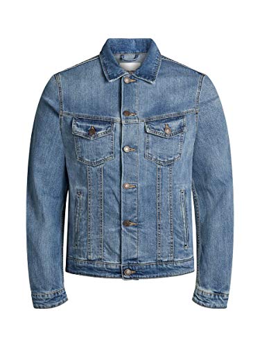 Jack & Jones Jjialvin Jjjacket Sa 002 Noos Chaqueta de jean, Azul (Denim), S para Hombre