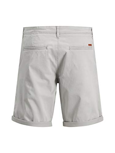 Jack & Jones JJIBOWIE JJSHORTS Solid SA STS Pantalones Cortos, Drizzle, L para Hombre