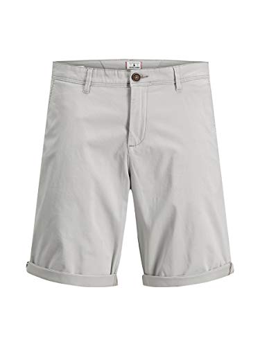 Jack & Jones JJIBOWIE JJSHORTS Solid SA STS Pantalones Cortos, Drizzle, L para Hombre