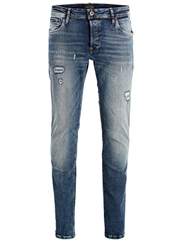 Jack & Jones Jjiglenn Jjoriginal Jos 788 50sps Noos Pantalones Vaqueros Delgados, Azul (Blue Denim Blue Denim), W30/L32 para Hombre