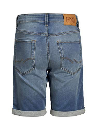 Jack & Jones Junior Jjirick Jjicon Shorts GE 003 I.k STS Jr Pantalones Cortos de Jean, Mezclilla Azul, 164 para Niños