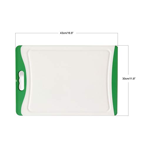 Jean-Patrique JP1545_FBA Tabla de cortar grande de plástico, 43 cm, color verde, Silicona