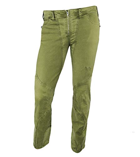 Jeanstrack Tardor Pantalón de Escalada-Trekking, Mujer, Verde, S