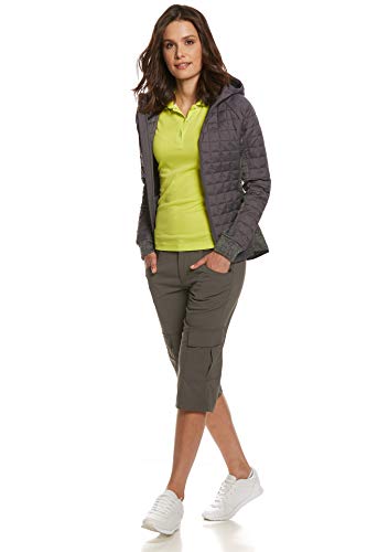 Jeff Green Pantalones elásticos para mujer, de secado rápido, ligeros, funcionales, para exteriores, color gris, talla para mujer: 46