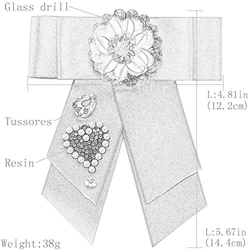 JiuErDP Europa y los Estados Unidos exageraron Grande del Arco Broche de Gama Alta Lentejuelas de Diamante listados de Moda Femenina Broches y alfileres (Color : Pink)