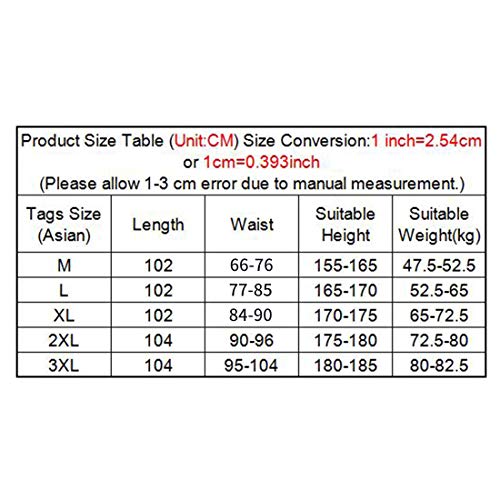Jiyaru Pantalón de Cocina con Goma en Cintura Pantalón de Trabajo Elástico Pantalones de Chef L