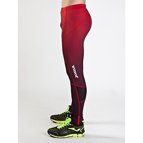 Joma Elite Pantalones Largos, Hombre, Rojo-Negro-106, 4XS-3XS