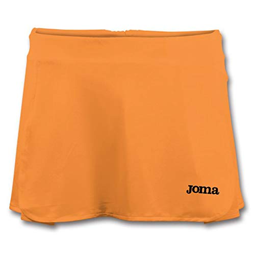 Joma SHT.S0M01 - Falda de tenis para mujer, color Naranja (Orange Fluor), talla Small