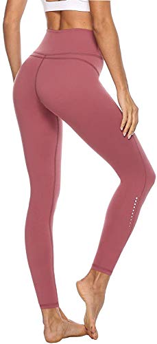 JOYSPELS leggings mujer, pantalones deportivos leggins deportivos largos para mujer Pantalones de yoga leggins deportivos, escalada rosa, S = DE36