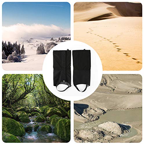 JTENG Polainas transpirables impermeables para pantalones al aire libre para senderismo, escalada y senderismo en la nieve