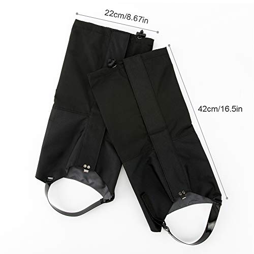 JTENG Polainas transpirables impermeables para pantalones al aire libre para senderismo, escalada y senderismo en la nieve