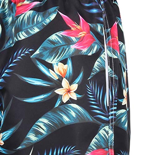 JURTEE Bañador Playa Hombre Corto Verano Tallas Grandes Moda Casuales 3D Impreso Pantalones Cortos De Playa Traje De Baño con Cordones