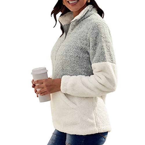 Jywmsc Mujer Sudadera Caliente y Esponjoso Tops Chaqueta Suéter Abrigo Jersey Mujer Otoño-Invierno Talla Grande Sudadera Sudadera con Capucha