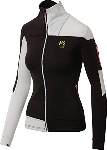 Karpos Puez - Chaqueta de forro polar para mujer, color negro y blanco, modelo XS 2020