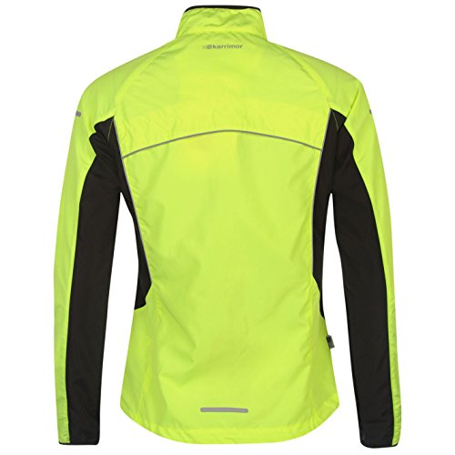 Karrimor Mujer Chaqueta Deportiva De Running Fluorescente Amarillo S (EU 38/UK 10)