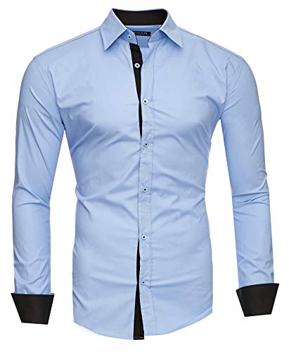 Kayhan Hombre Camisa, TwoFace Lightblue S