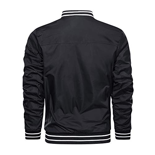 KEFITEVD - Bomber deportiva ligera para hombre, diseño inspirado en el béisbol, ideal para primavera o verano, con bolsillos