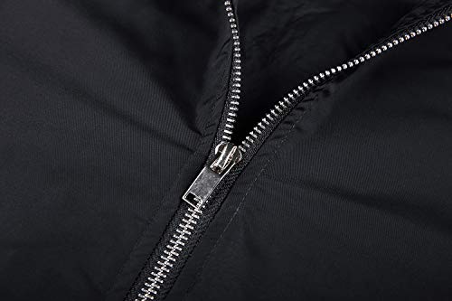 KEFITEVD - Bomber deportiva ligera para hombre, diseño inspirado en el béisbol, ideal para primavera o verano, con bolsillos