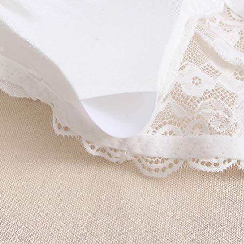 KESYOO 2 Piezas Sujetador Superior de Tubo de Encaje Floral para Mujer Sujetador sin Tirantes Bandeau Sujetadores sin Tirantes Envoltura Elástica sin Costuras (Blanco Y Negro)